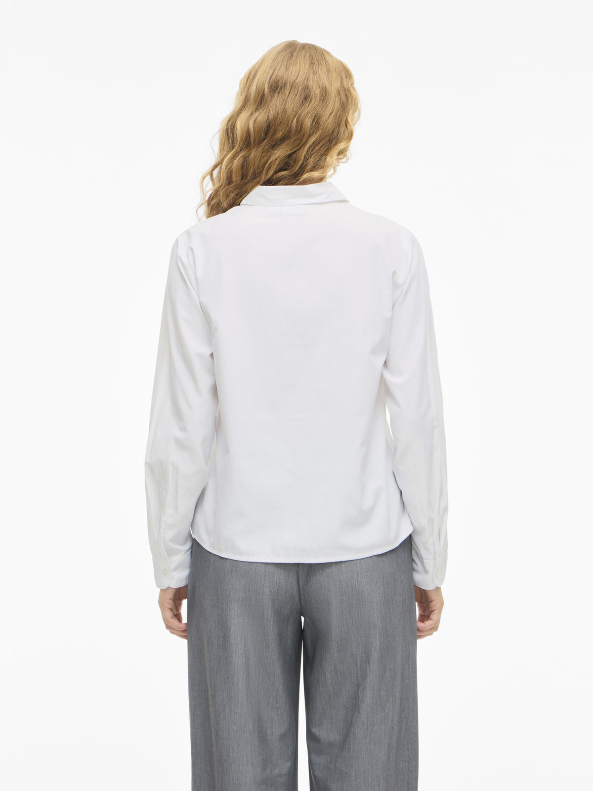 VILA Blusen Bright White