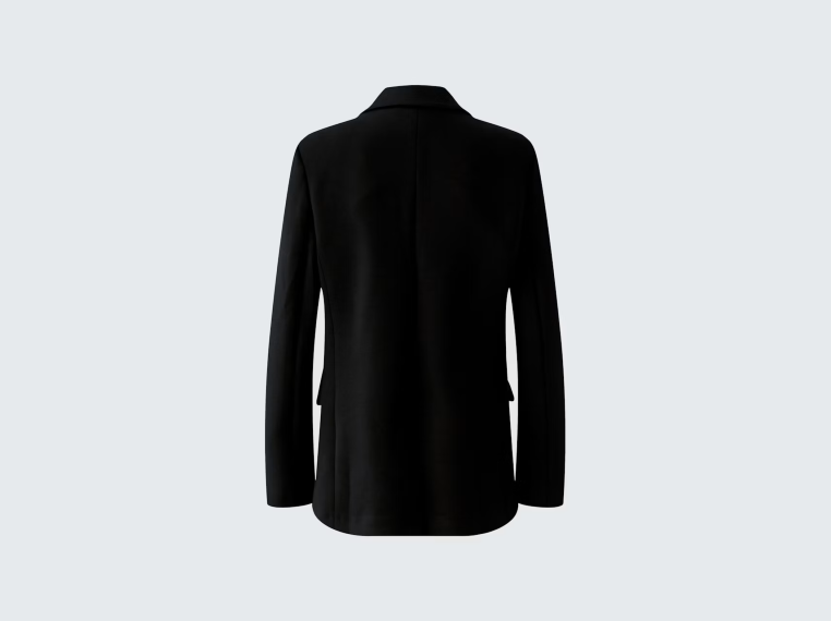 Blazer mit Schulterpolster und Pattentaschen