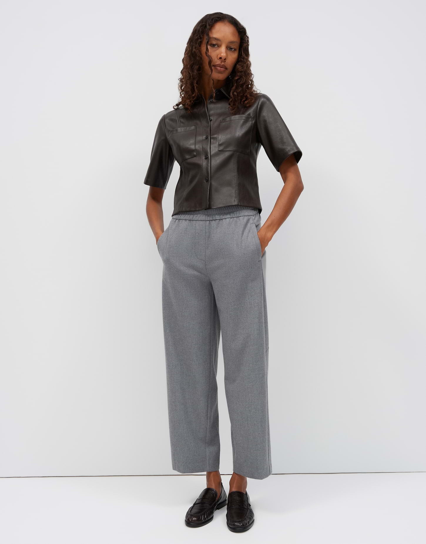 Lederimitatbluse Feleather