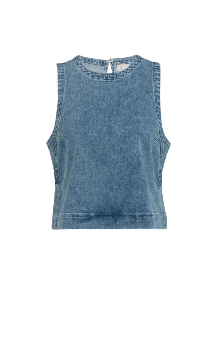 Jeanstop mit Ziernähten