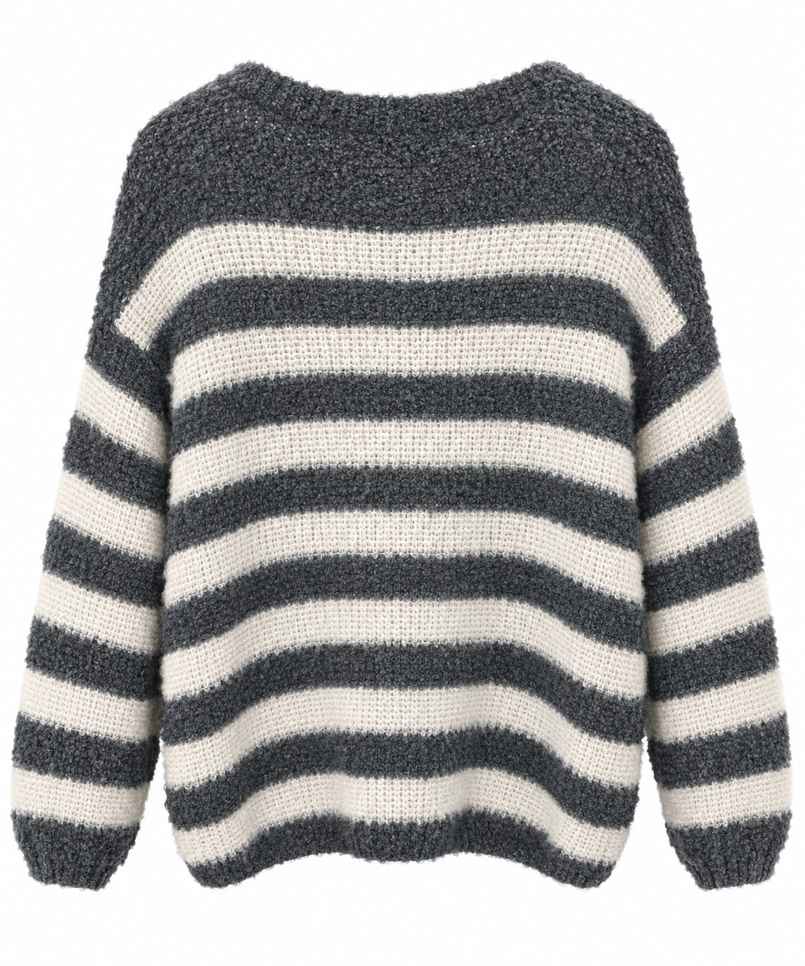Strickpullover mit Streifen