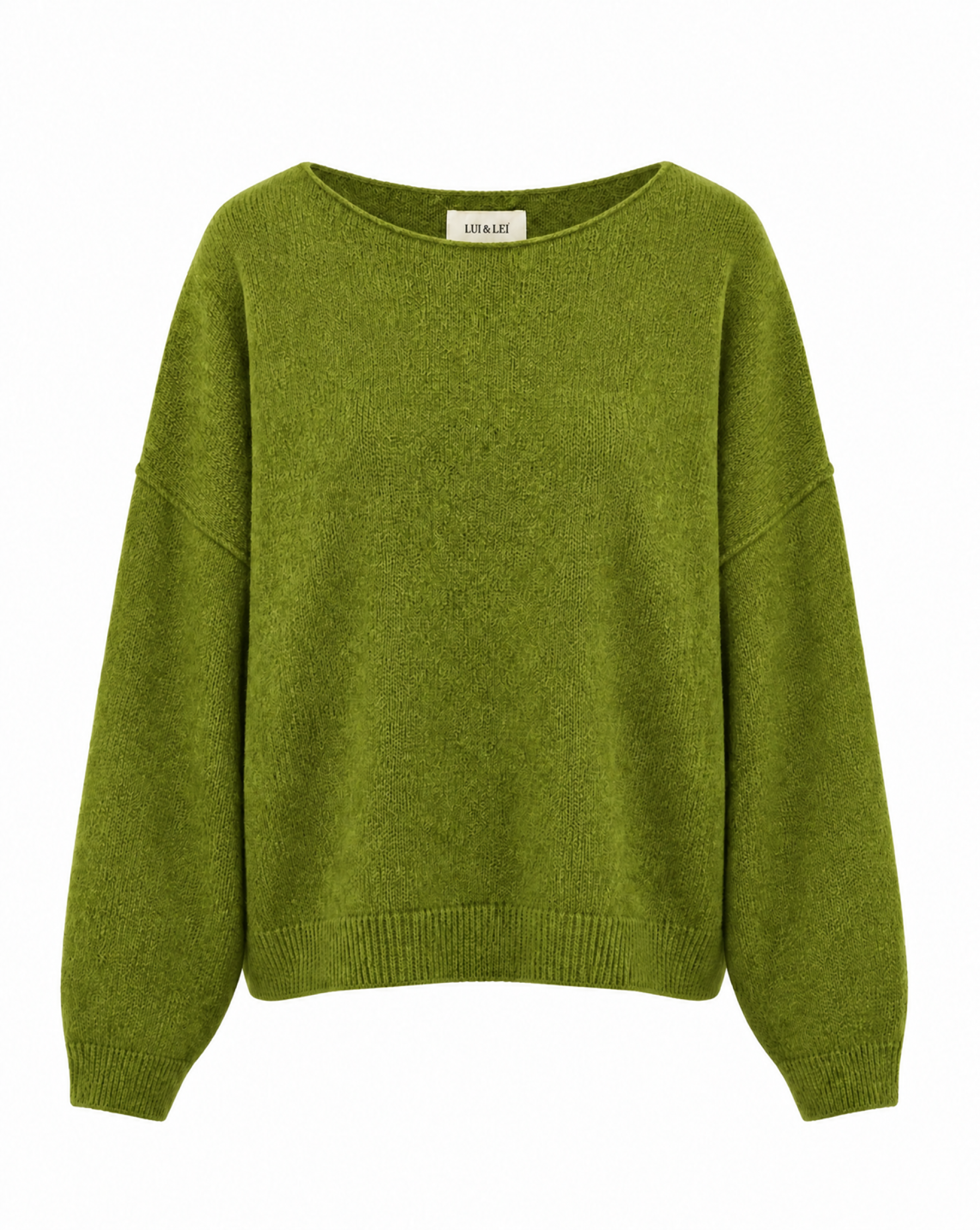 Strickpullover mit Rollkanten