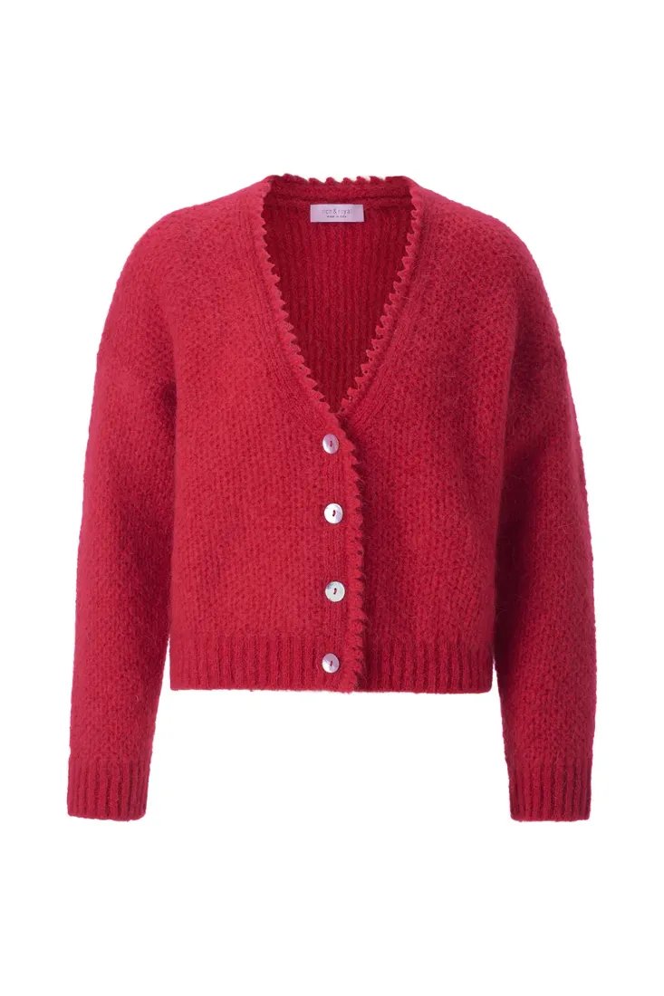 Rich & Royal Strickpullover Holiday Red