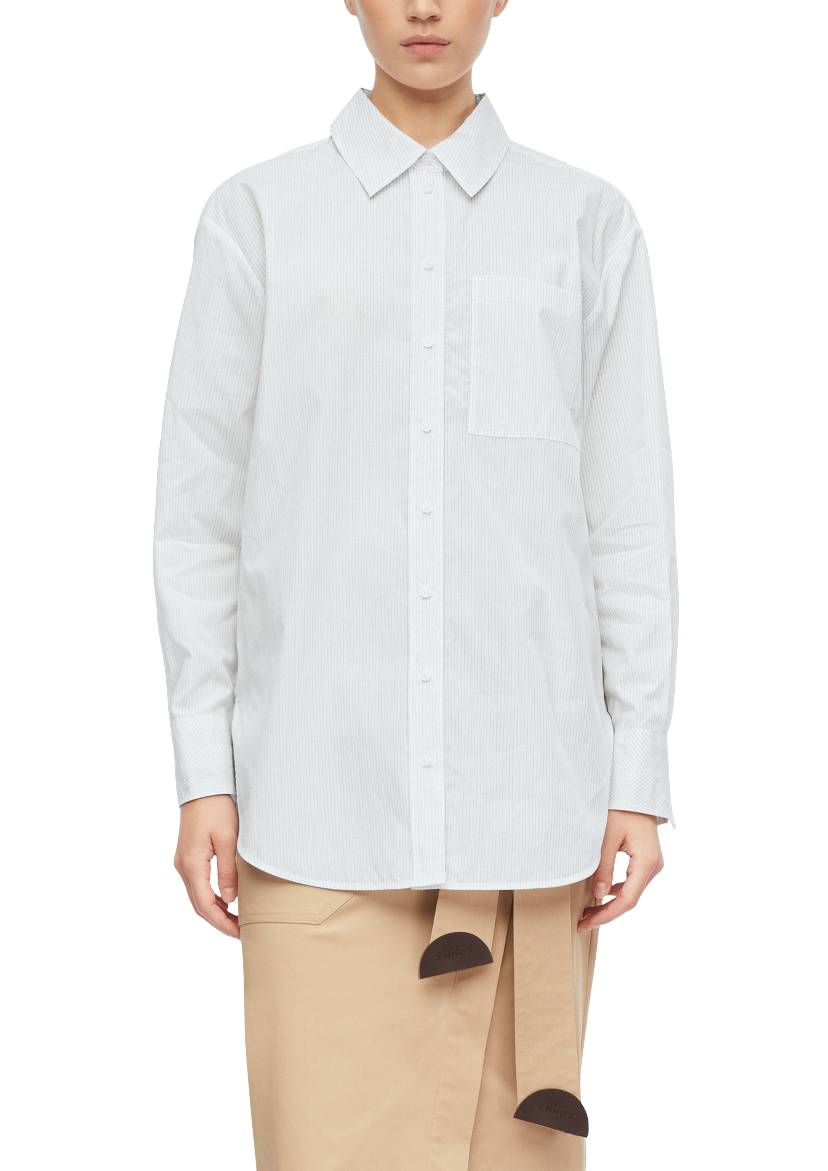 Bluse mit Nadelstreifen