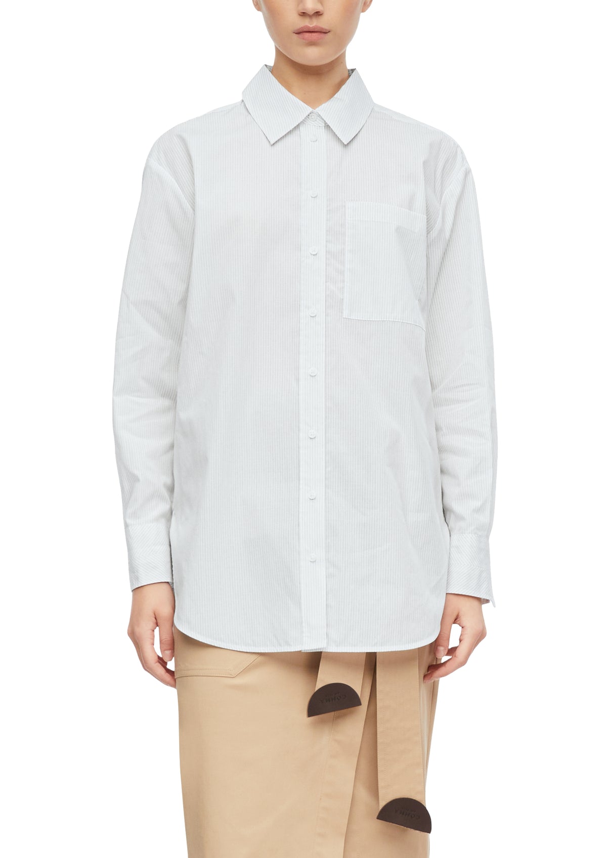 Bluse mit Nadelstreifen