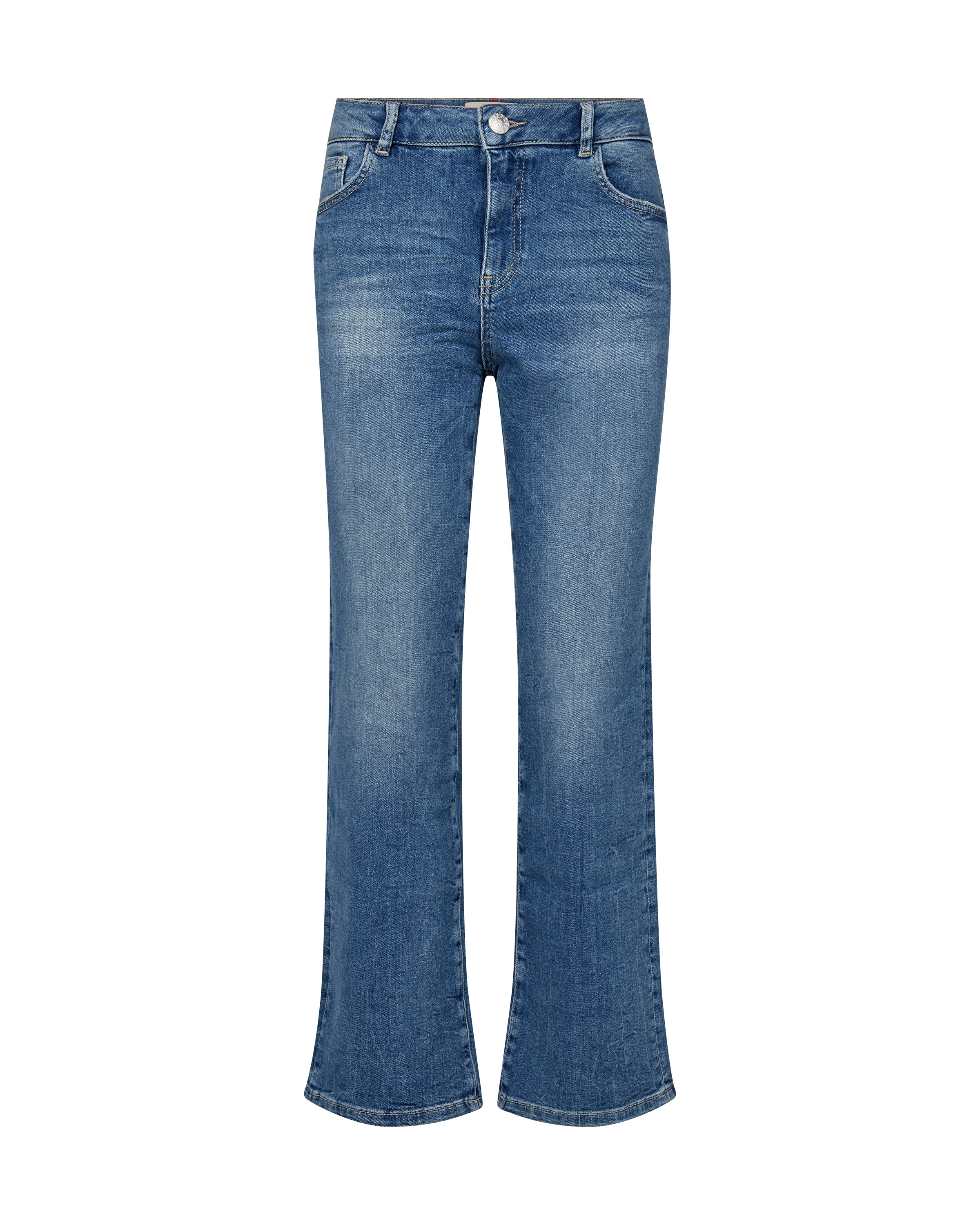 Mos Mosh Flared Leg Mid Blue