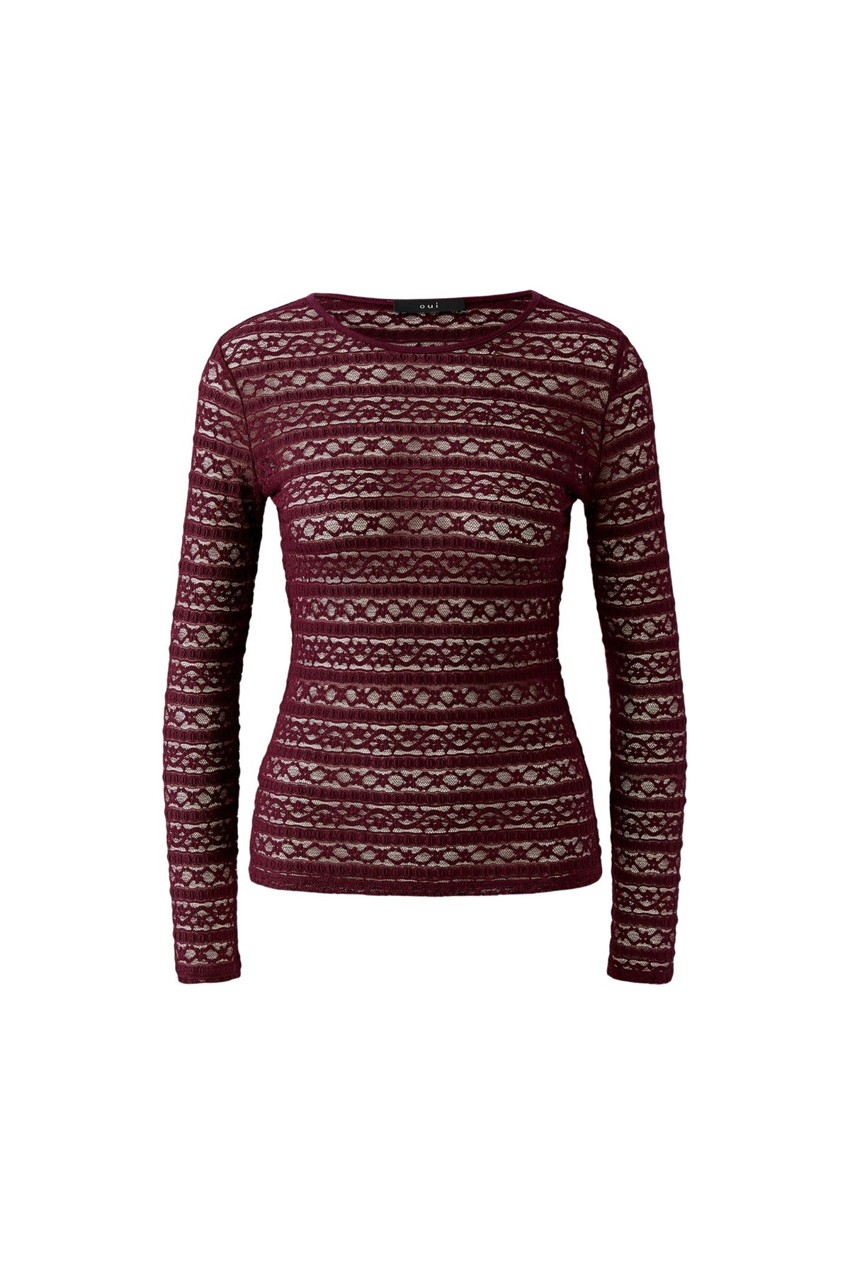 Langarmshirt mit Spitze