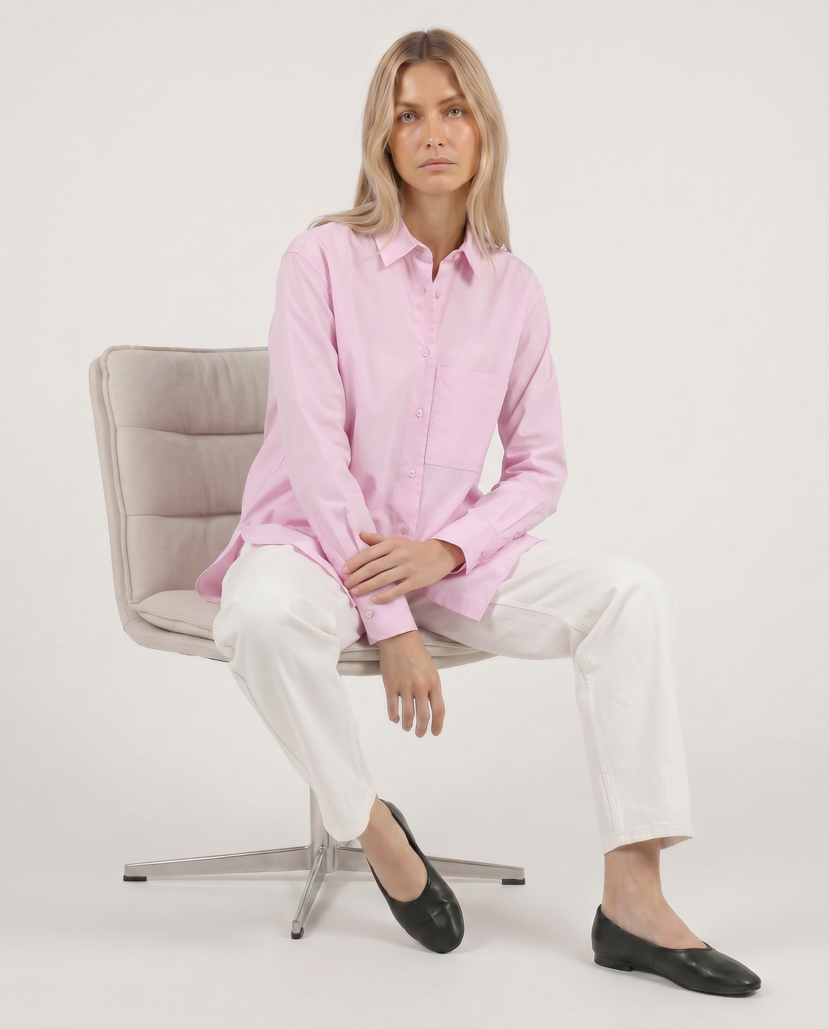 Bluse mit Brusttasche