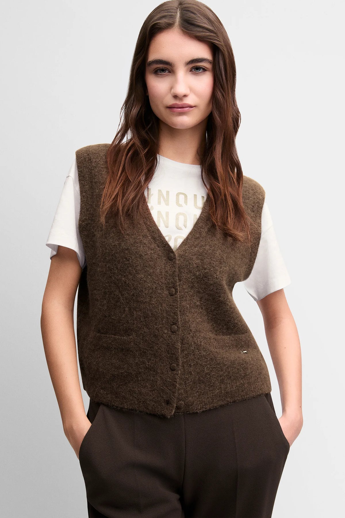 Strickweste mit Alpaka