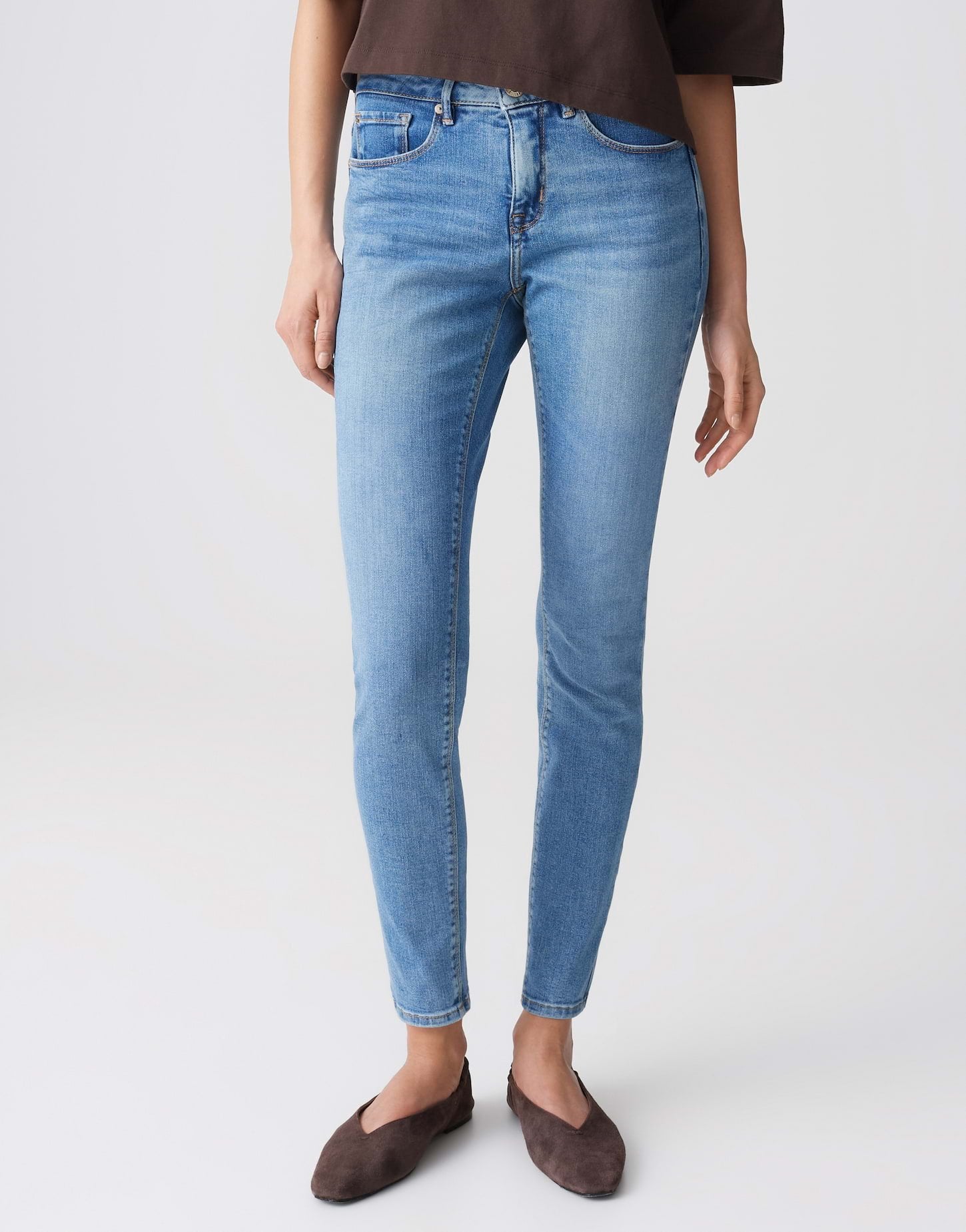 Opus Slim Fit Ocean Blue Washed