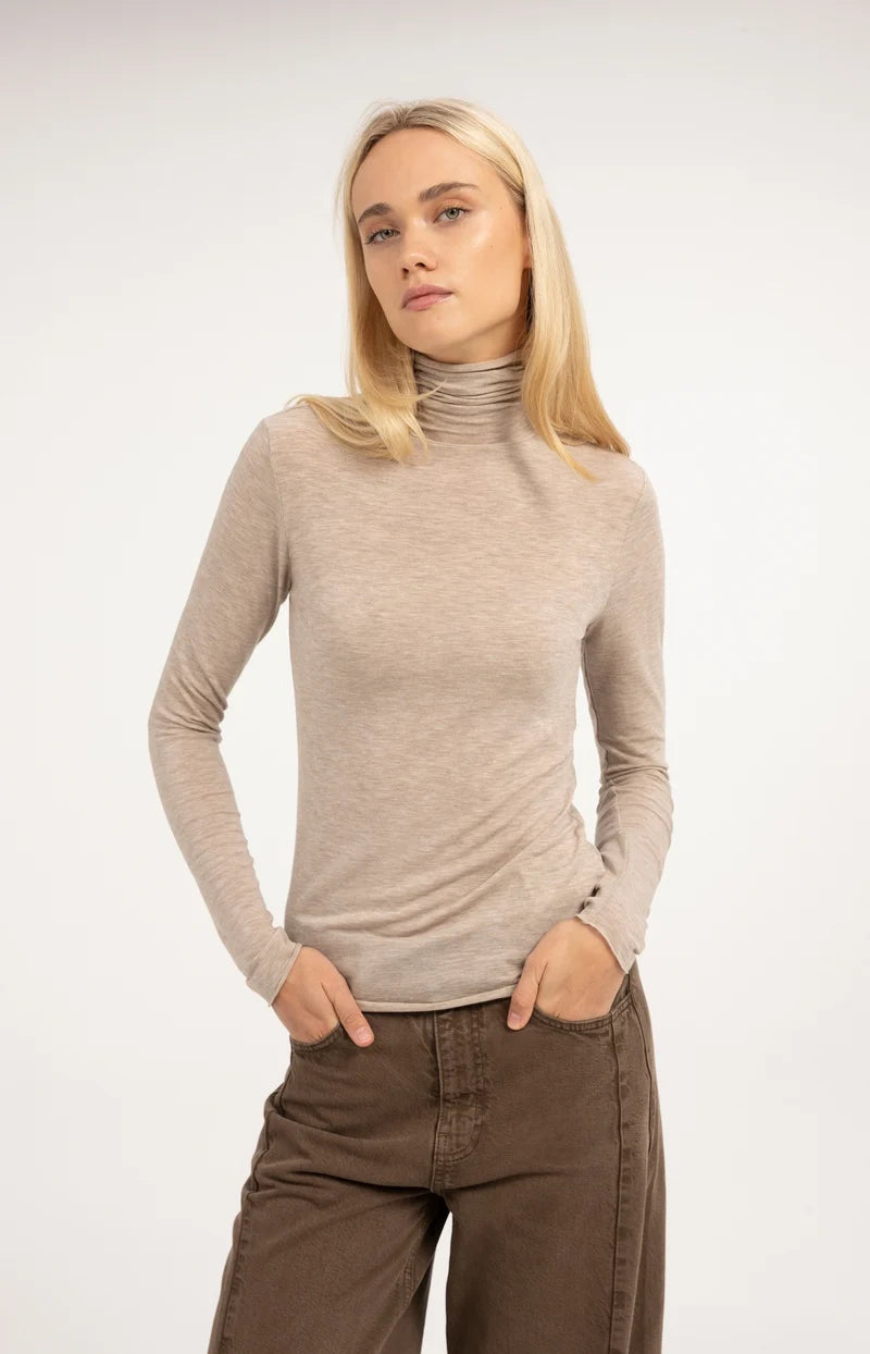 Longsleeve mit Rollkragen