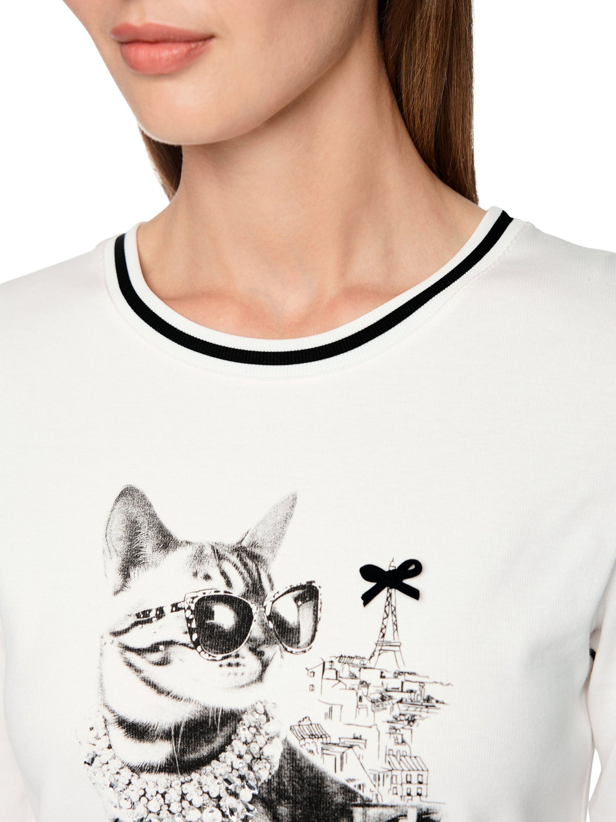 T-Shirt mit Katzen-Print