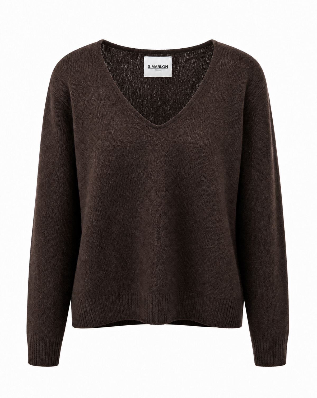 Strickpullover mit V-Ausschnitt