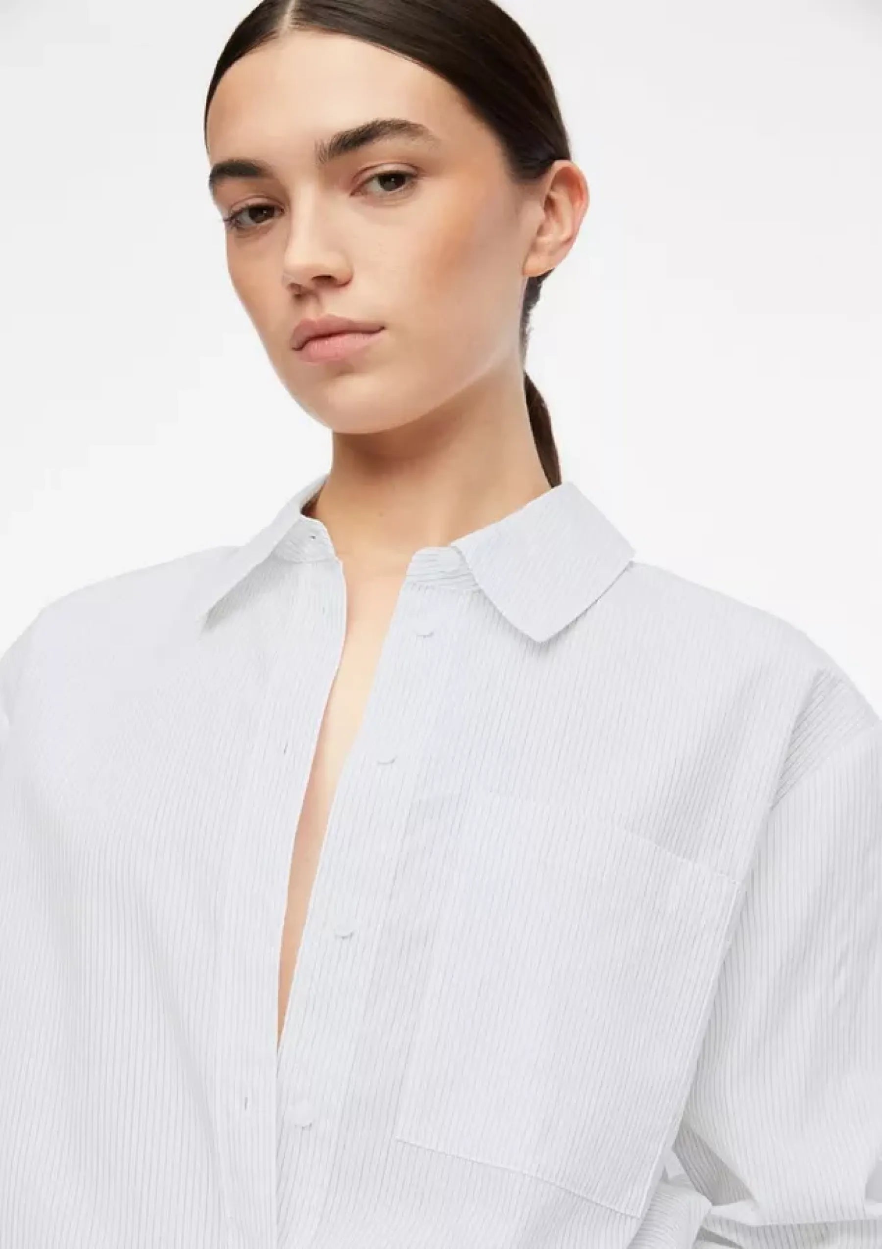 Bluse mit Nadelstreifen