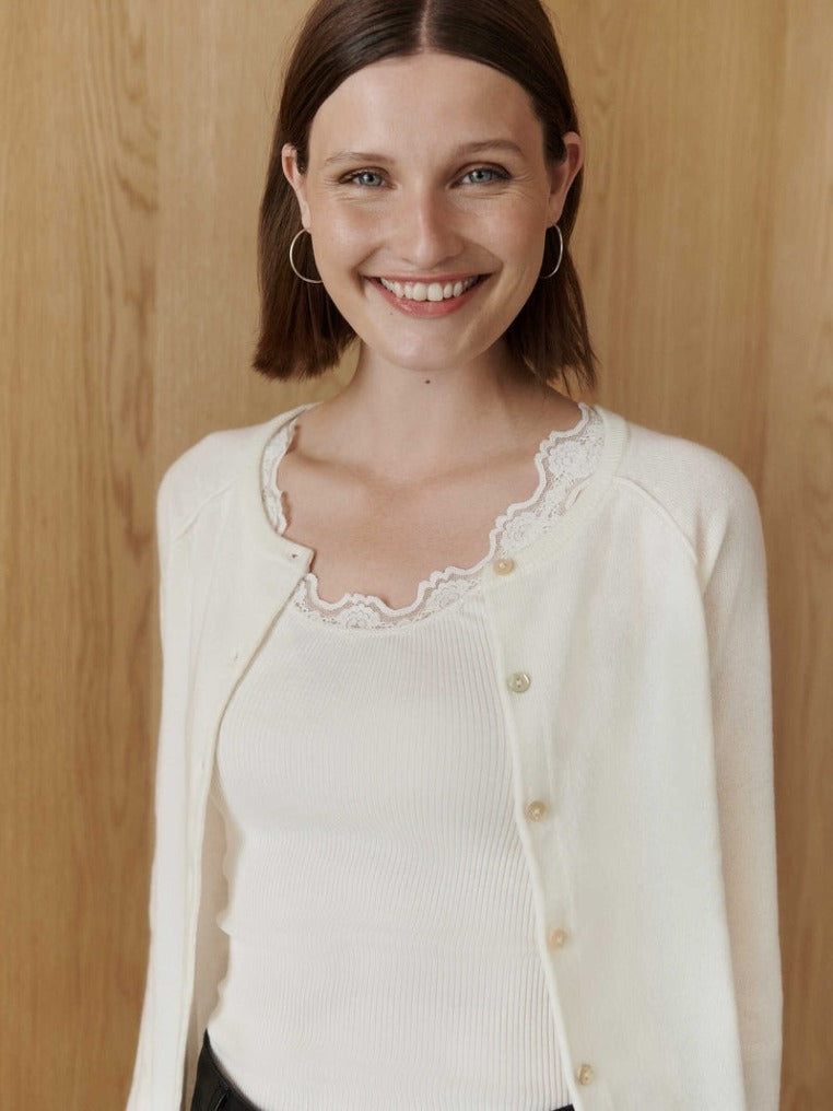 ROSEMUNDE Strickjacken Ivory