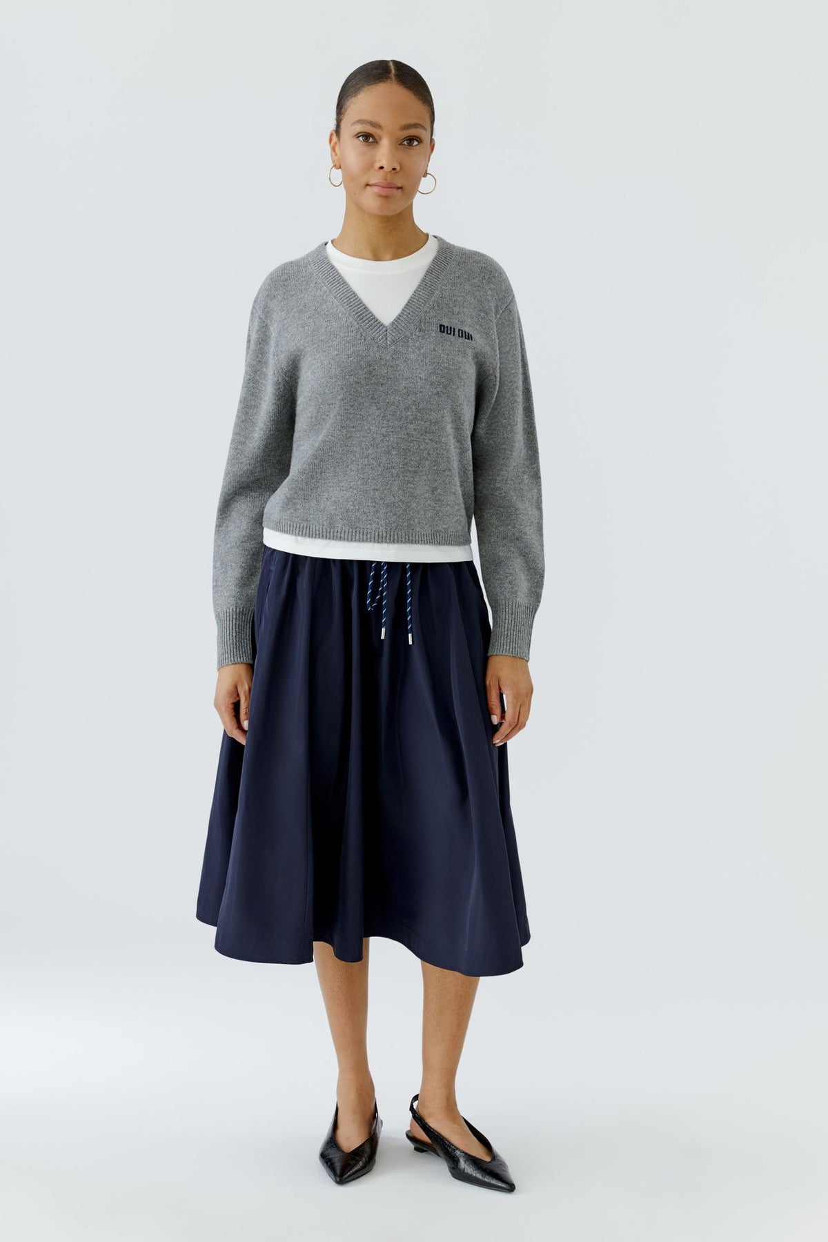 Strickpullover mit V-Ausschnitt