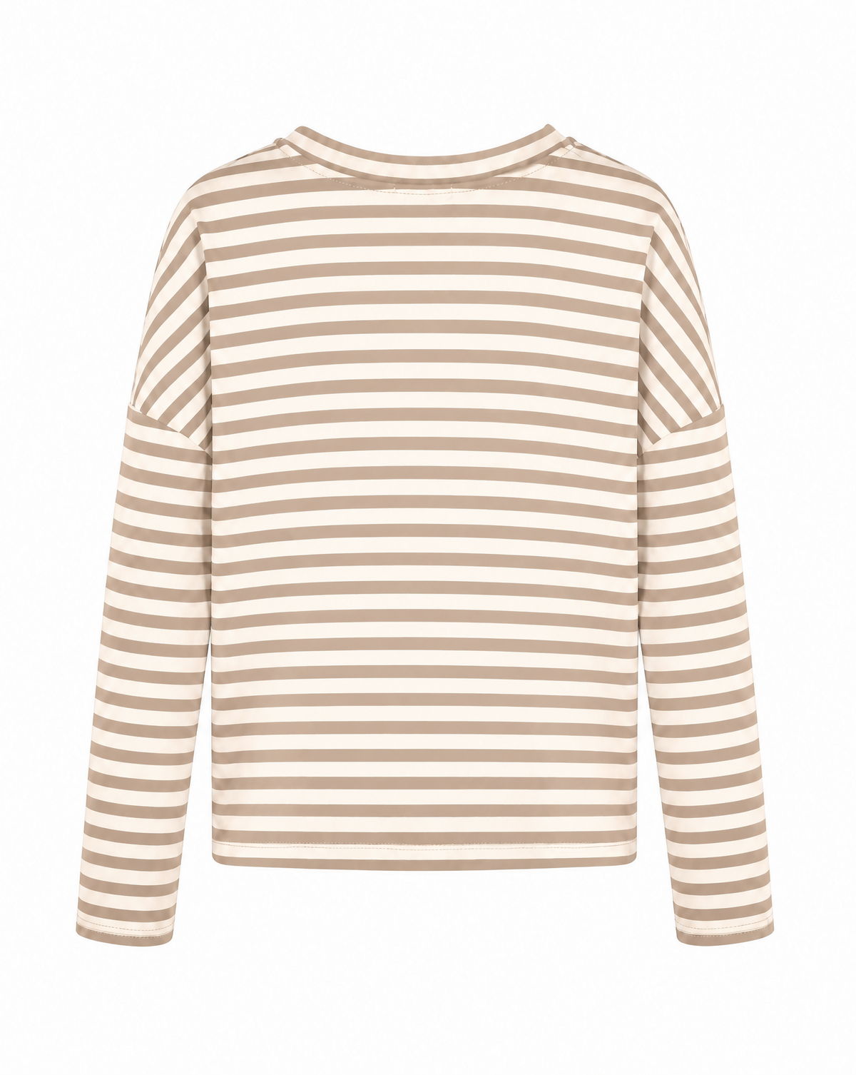 verkürztes Sweatshirt mit Streifen