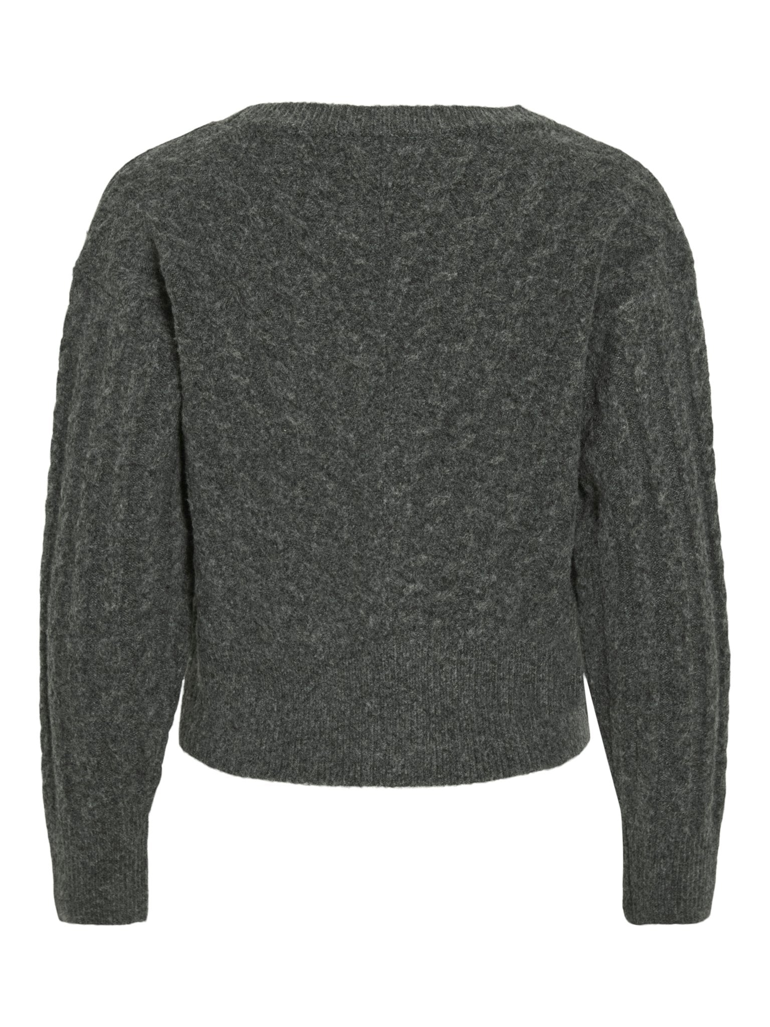 VILA Strickjacken Dark Grey Melange