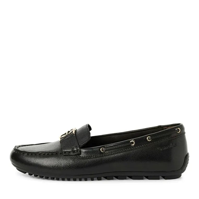 Tamaris ballerina's zwart leer