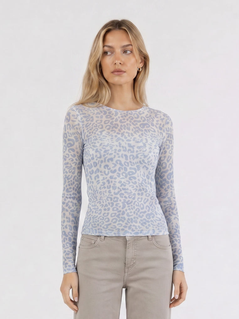 Goose Flash Longsleeve Weiß/Blau