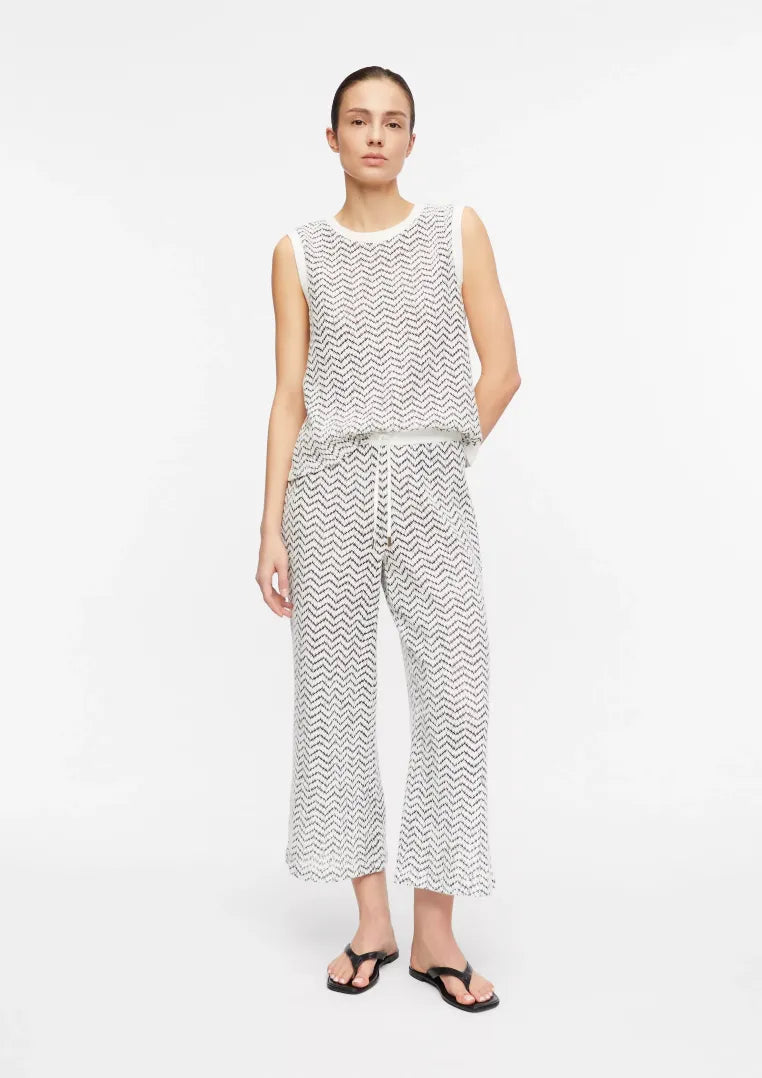 Hose mit Strickmuster