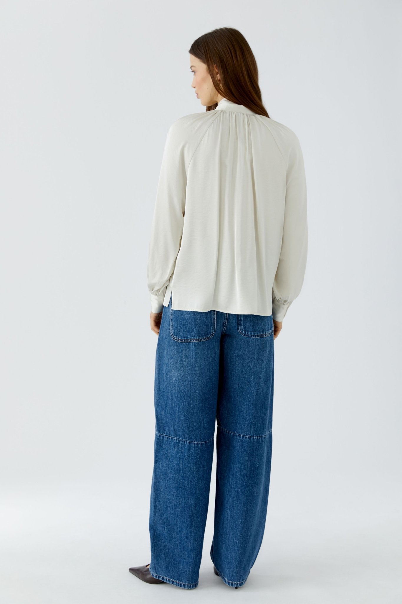 Bluse mit Schluppe