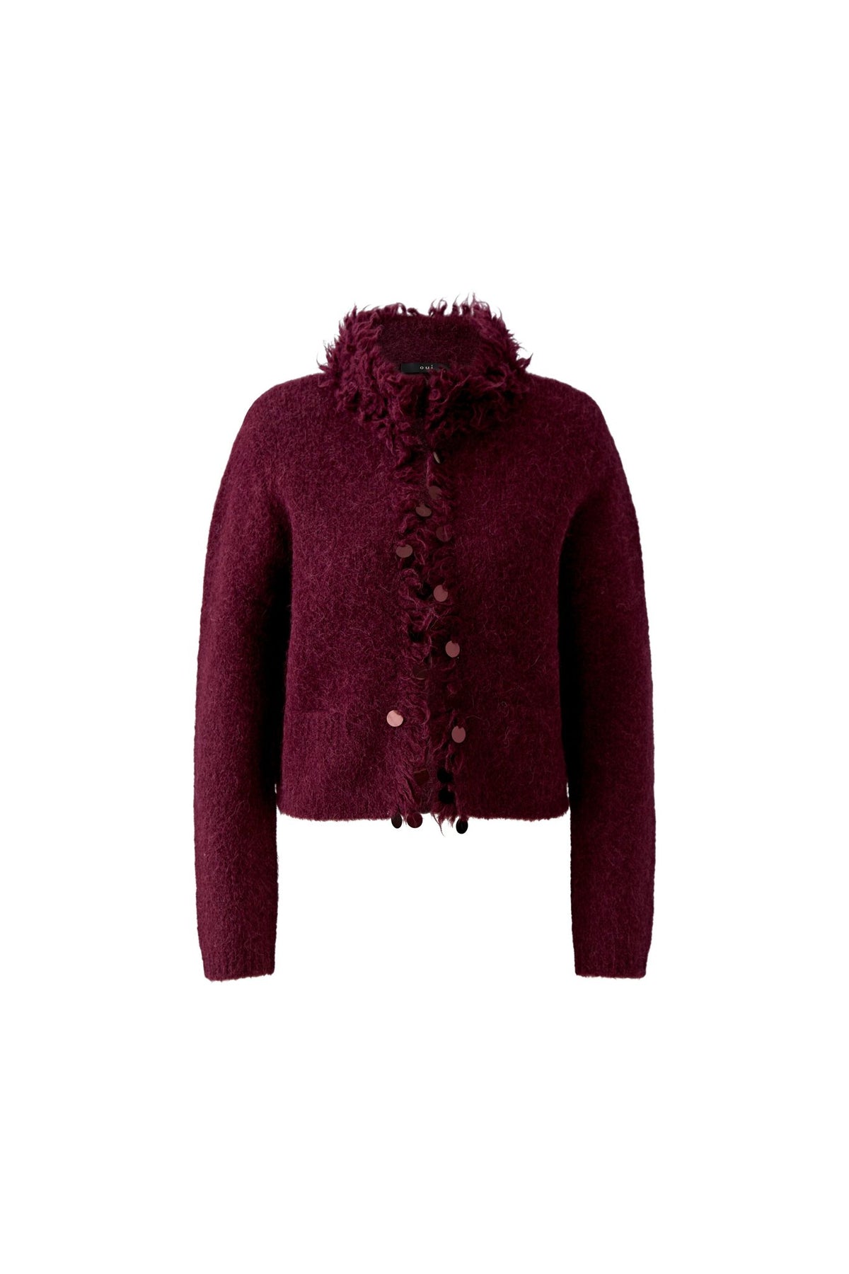 Strickjacke mit Fransen