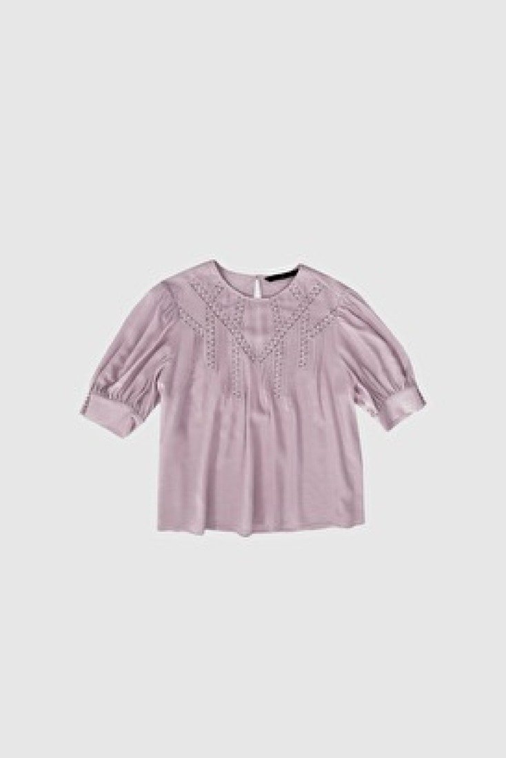 WithBlack Blusen Lavender S