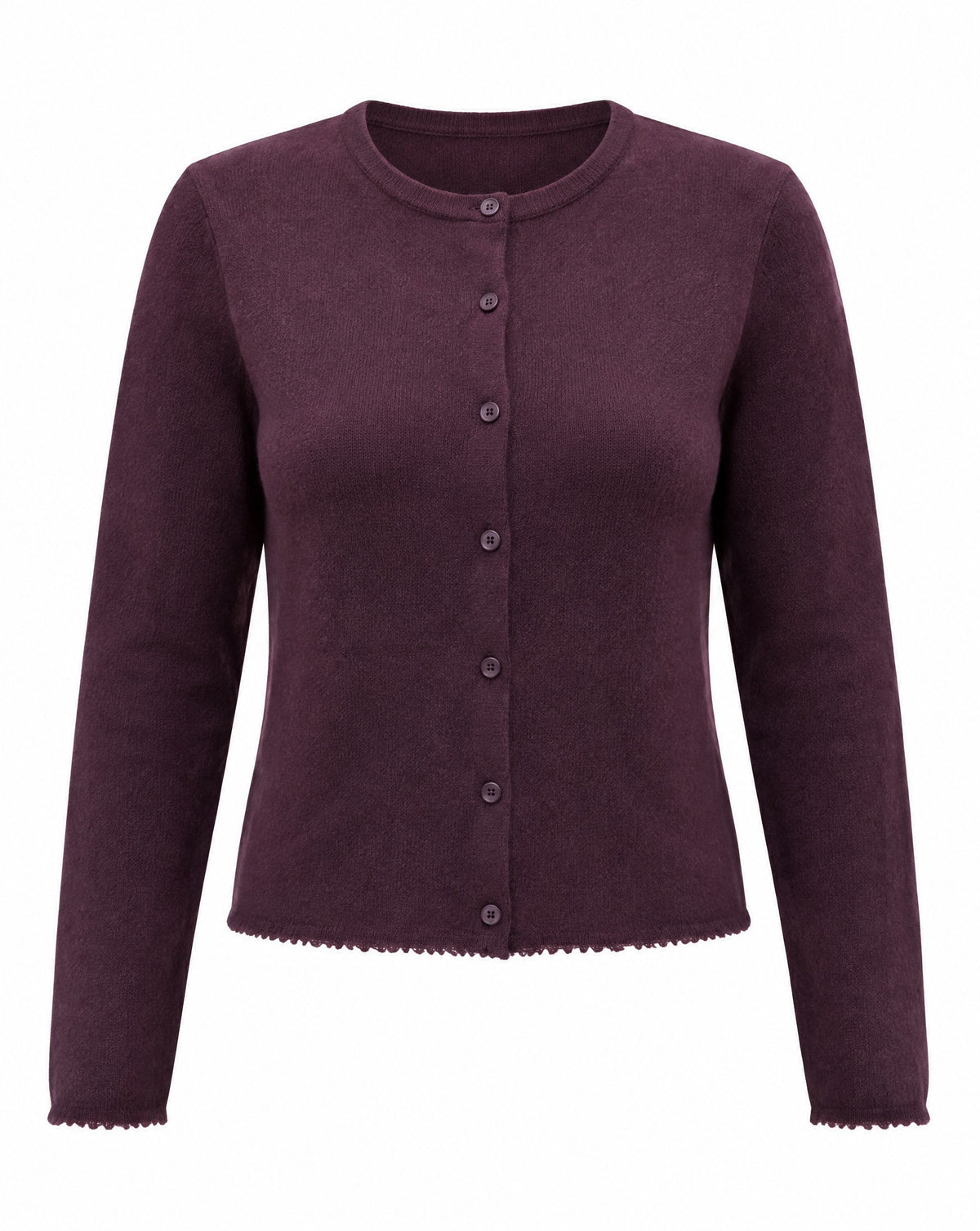 Strickjacke mit Zick-Zack Kanten