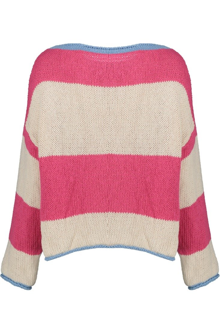 Goose Flash Strickpullover Magenta/Beige