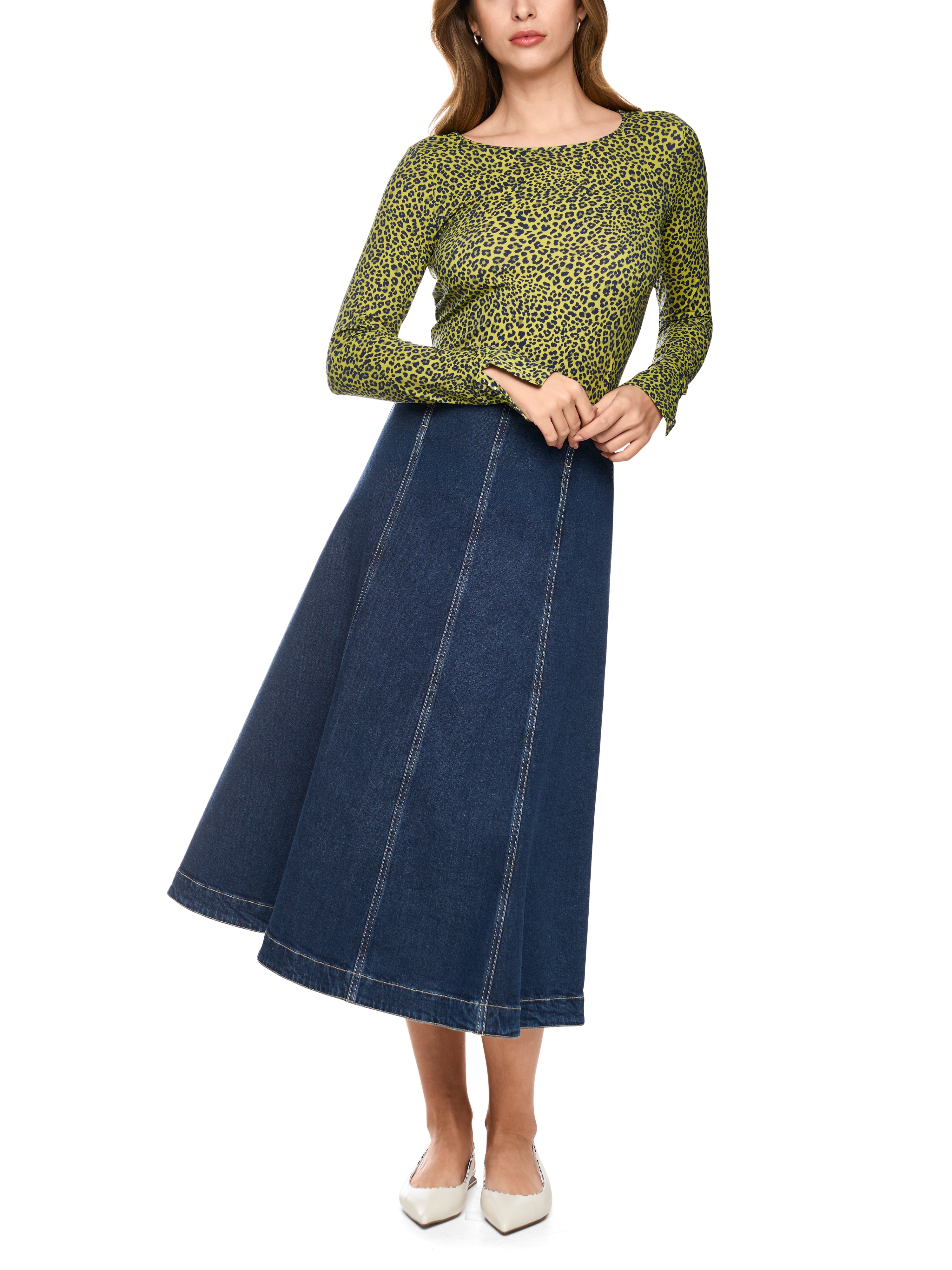 Longsleeve mit Leo-Print