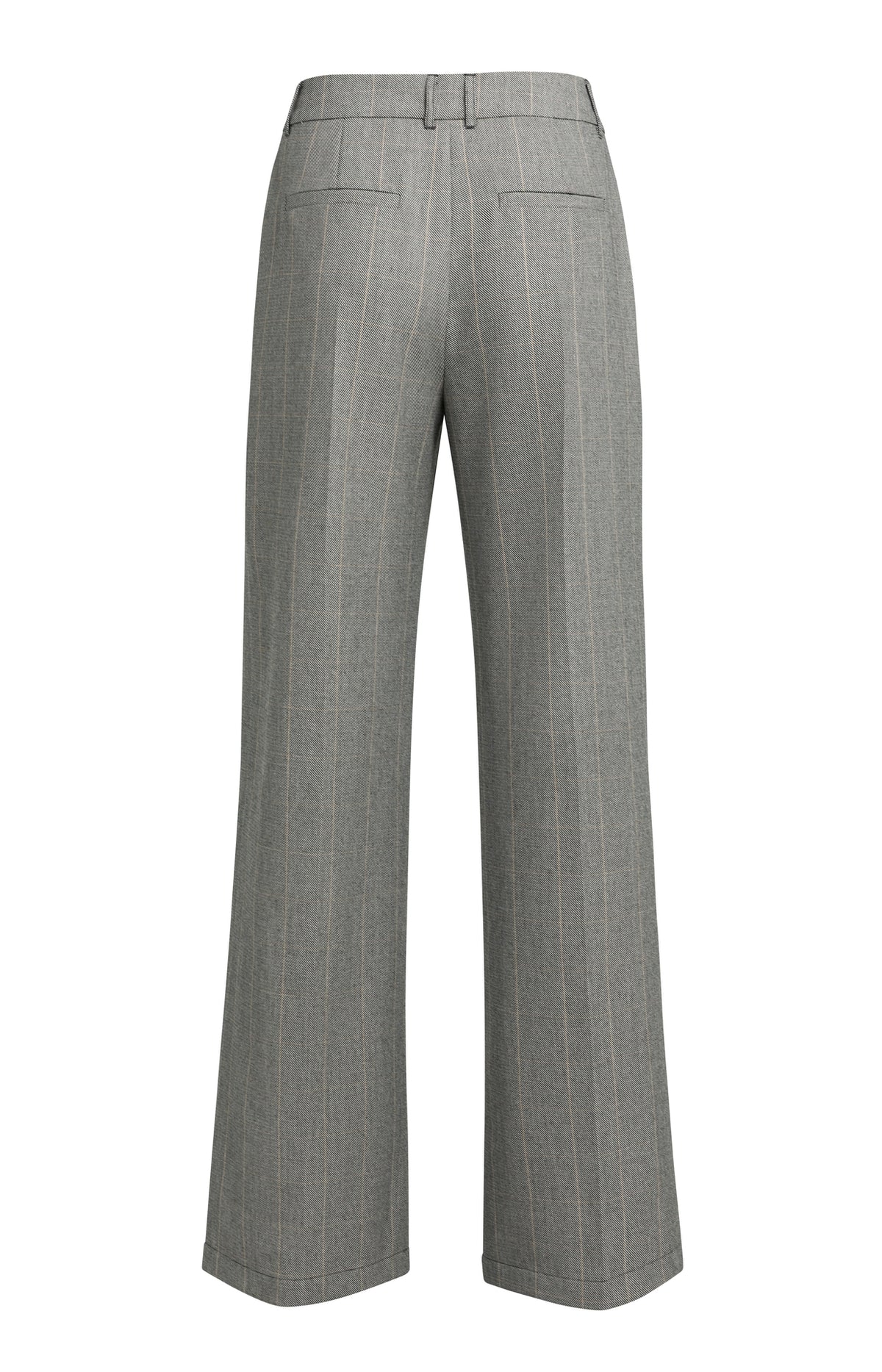 Karierte Hose mit weitem Bein