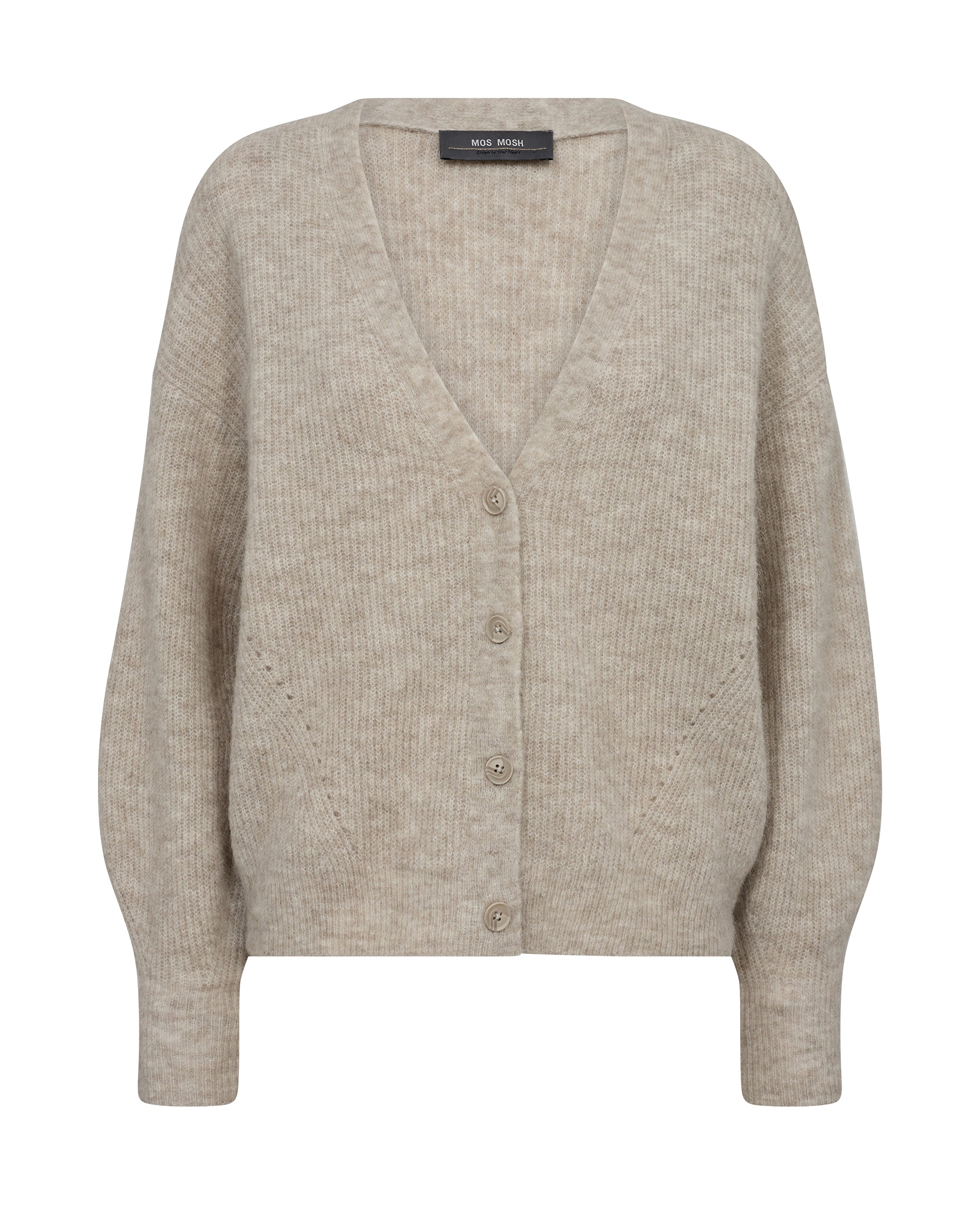 Mos Mosh Strickjacken Feather Gray