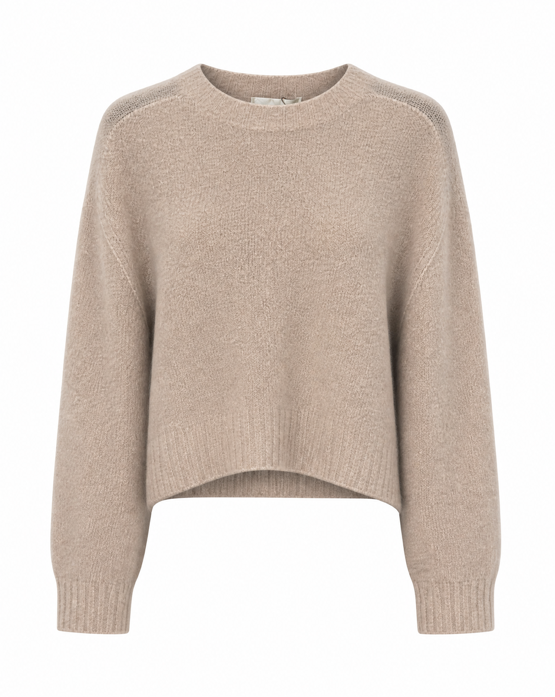Strickpullover mit Rundhalsausschnitt