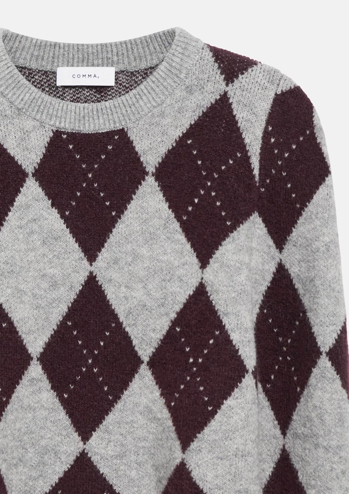 Strickpullover mit Argyle-Muster