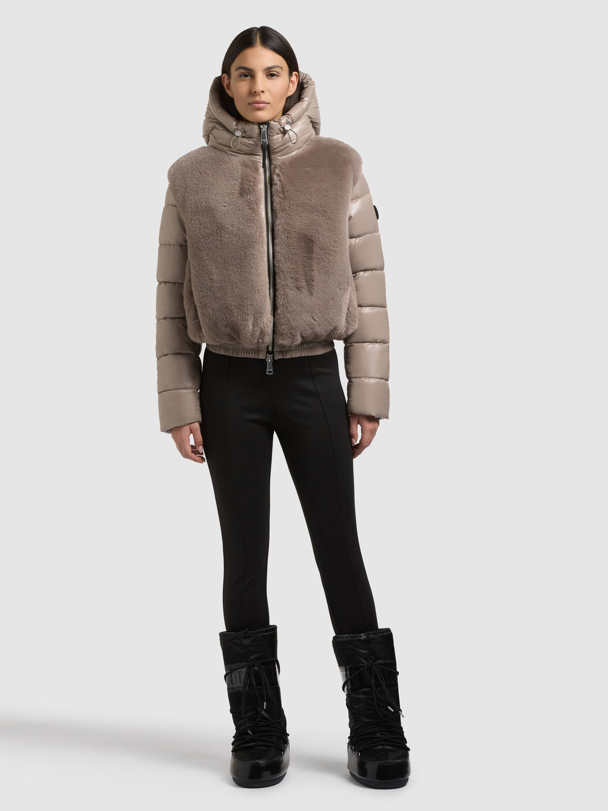 Steppjacke ONIKA mit Fellimitat