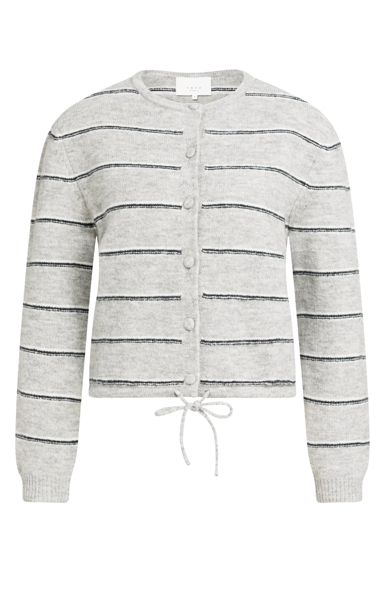 Strick-Cardigan mit Kordelzug