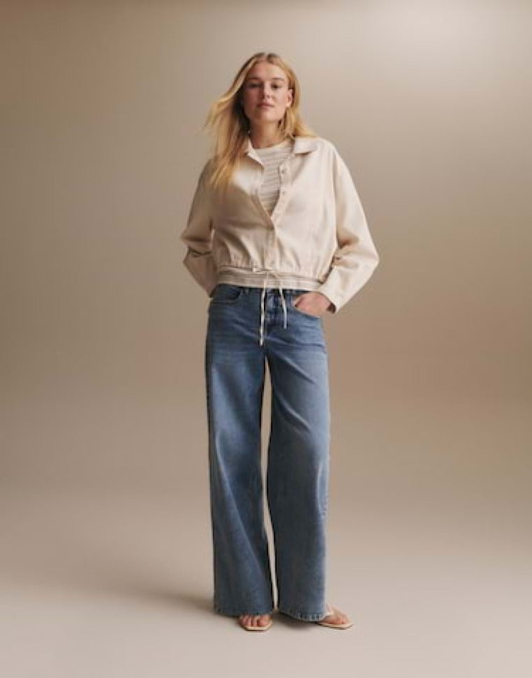 Opus Wide Leg Mid Joy Blue