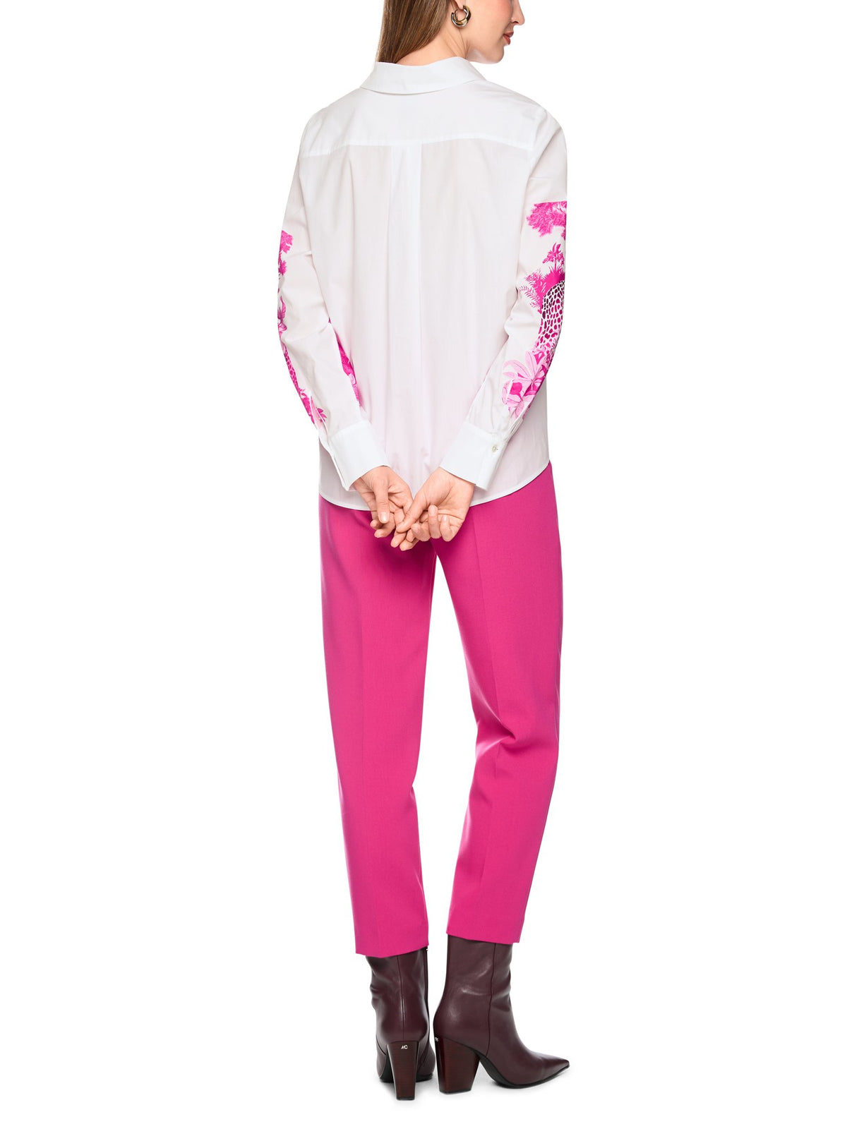 Bluse mit grafischem Leo-Print