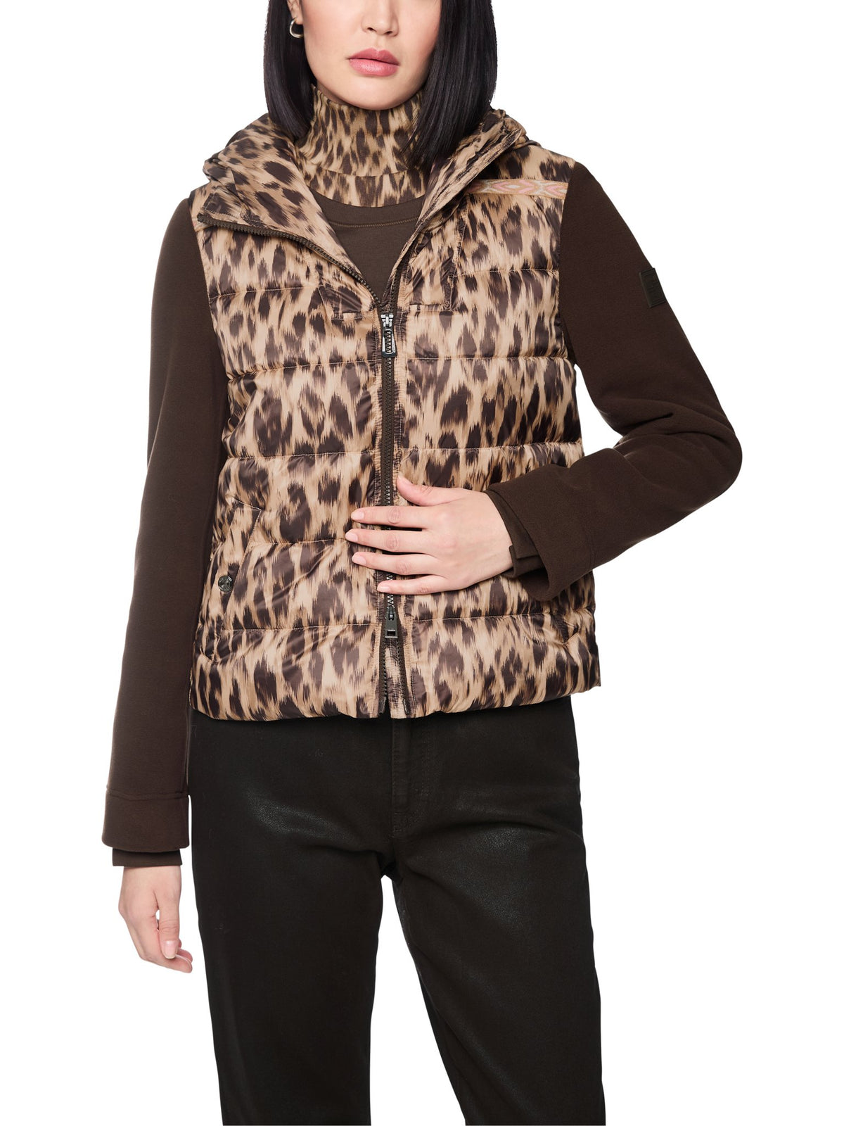 Stepp-Jacke in Leo-Optik