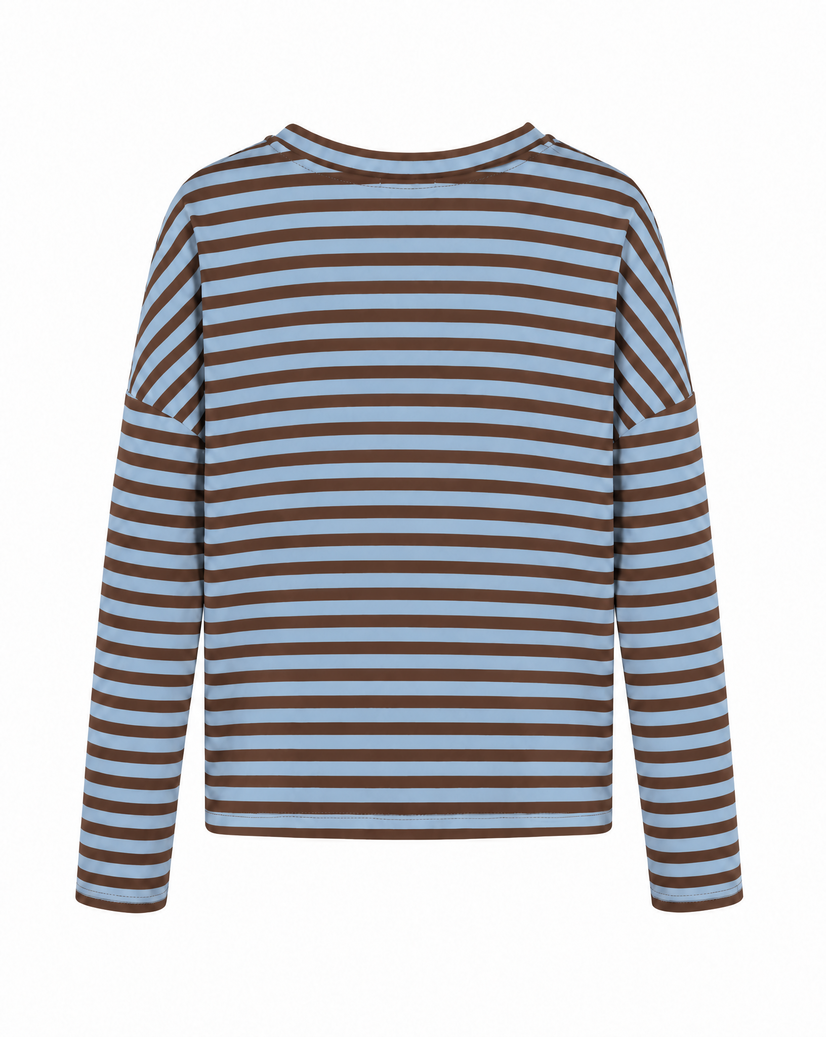 verkürztes Sweatshirt mit Streifen