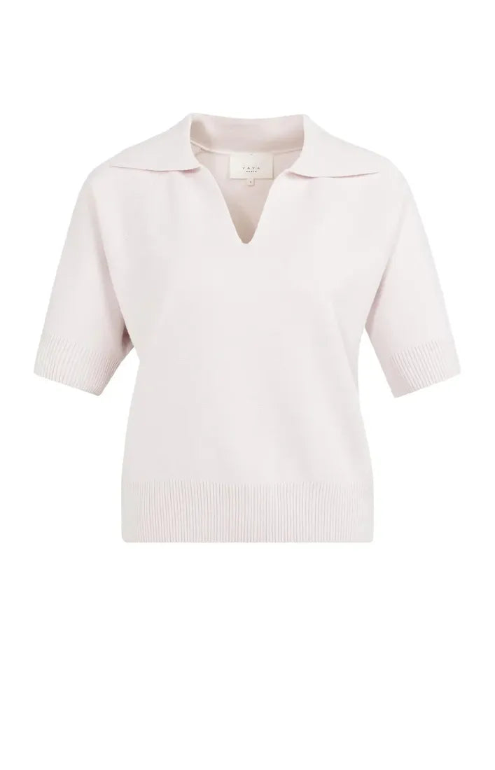 Yaya Strickpullover Gray Lilac