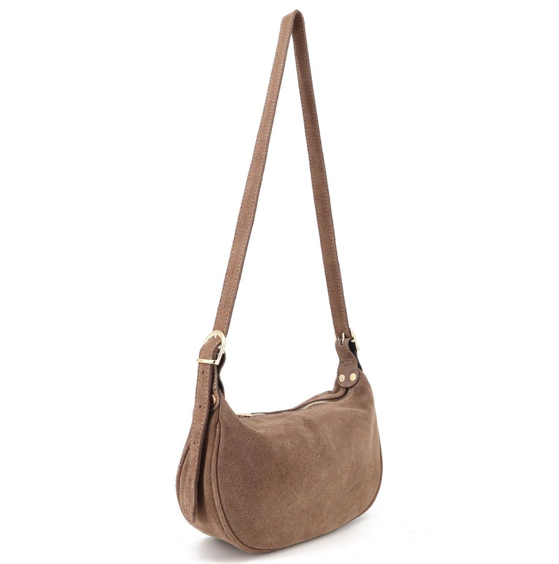 Umhängetasche aus Wildleder