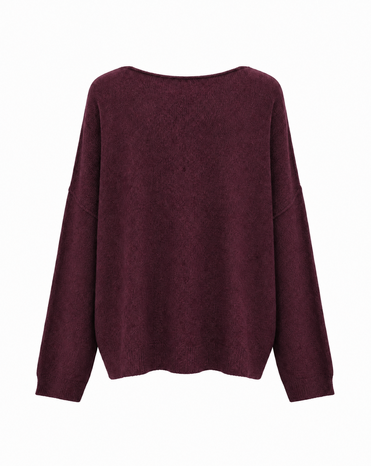 Strickpullover mit Rollkanten