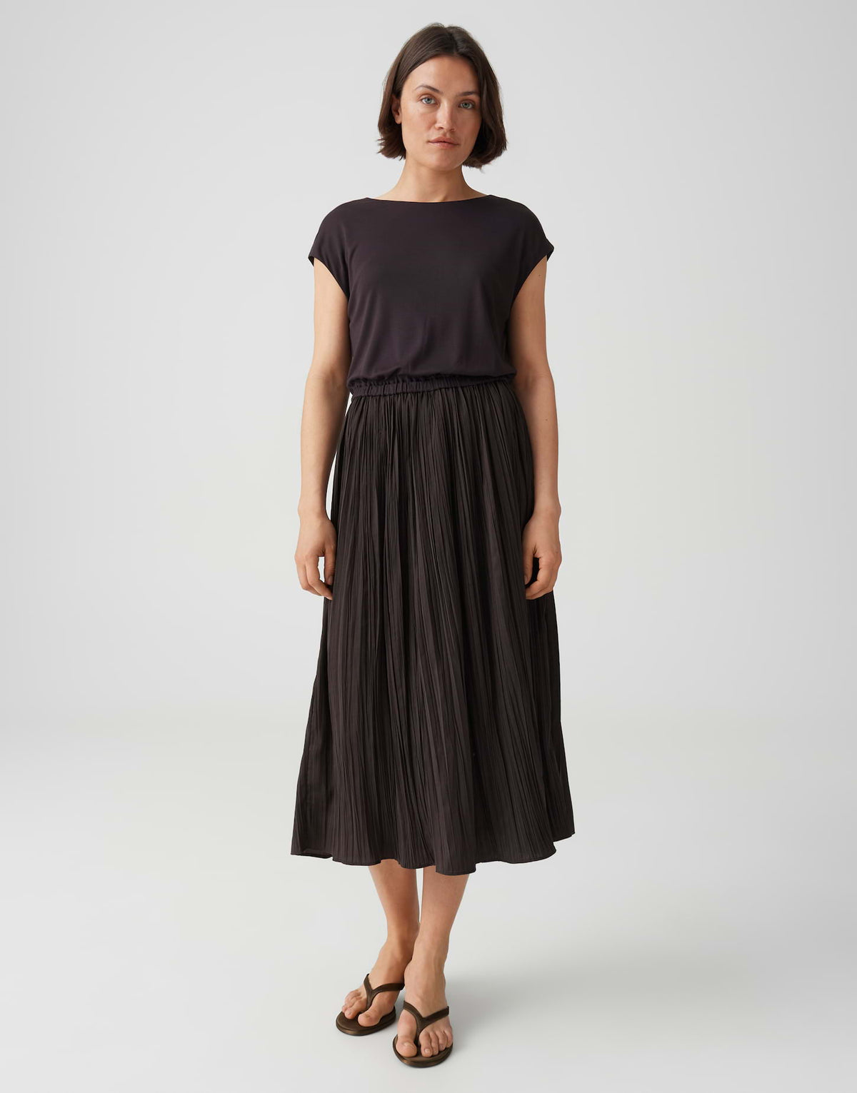 Plissiertes Midikleid WABELLA