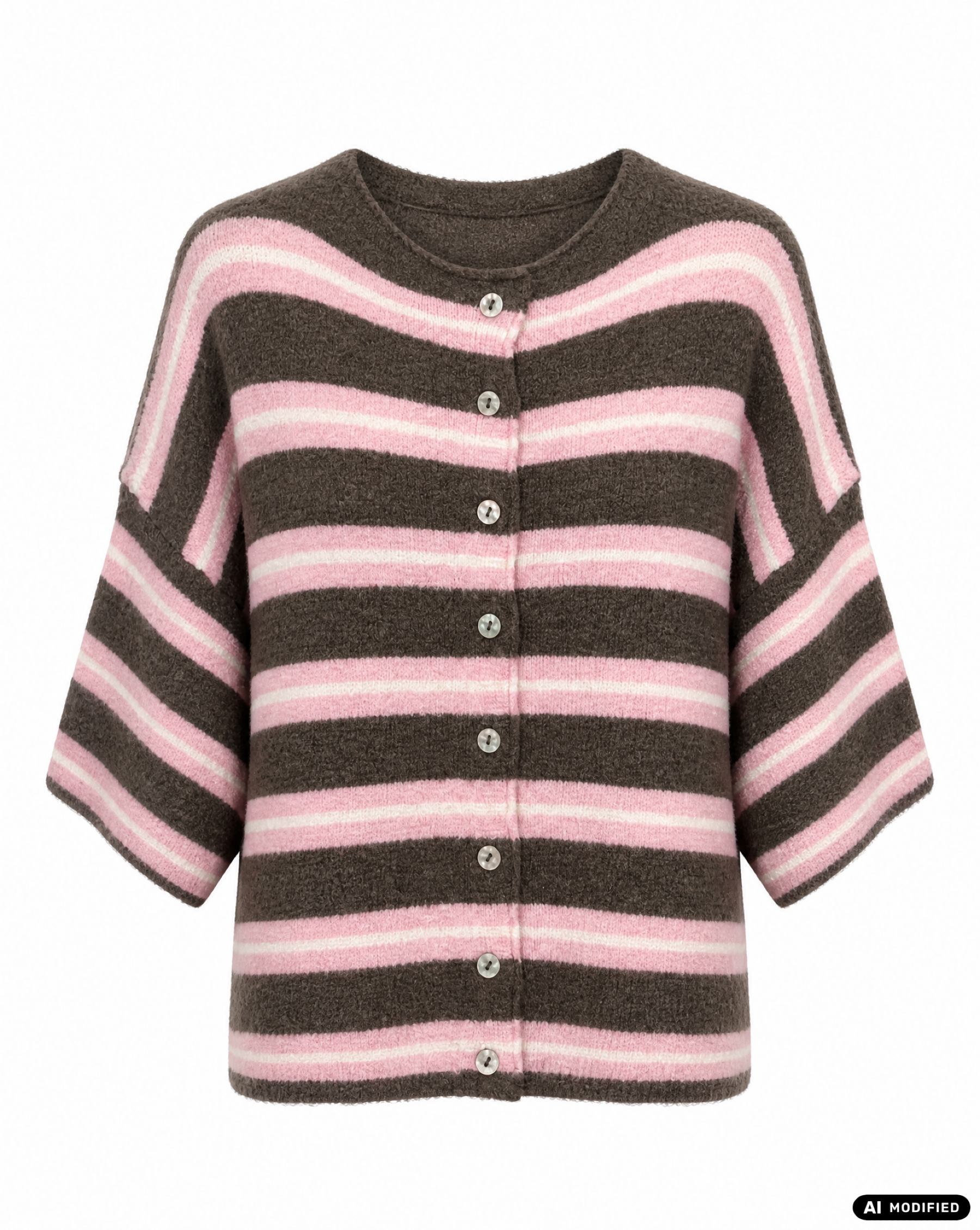 Strickjacke mit Streifen
