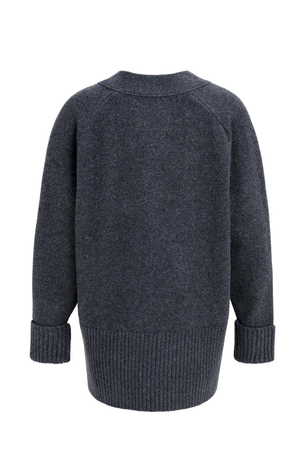 Oversize-Rippstrickcardigan