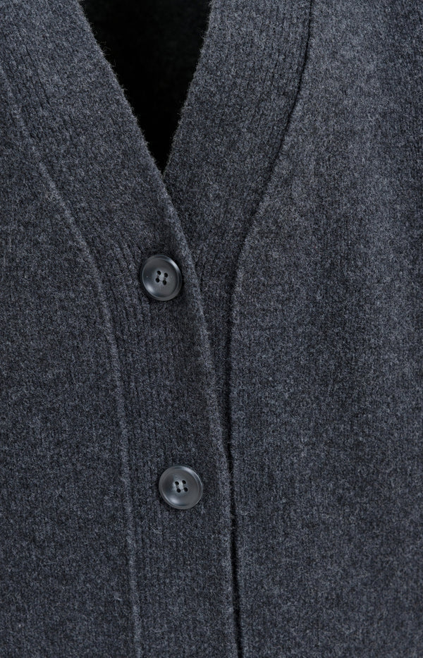 Oversize-Rippstrickcardigan