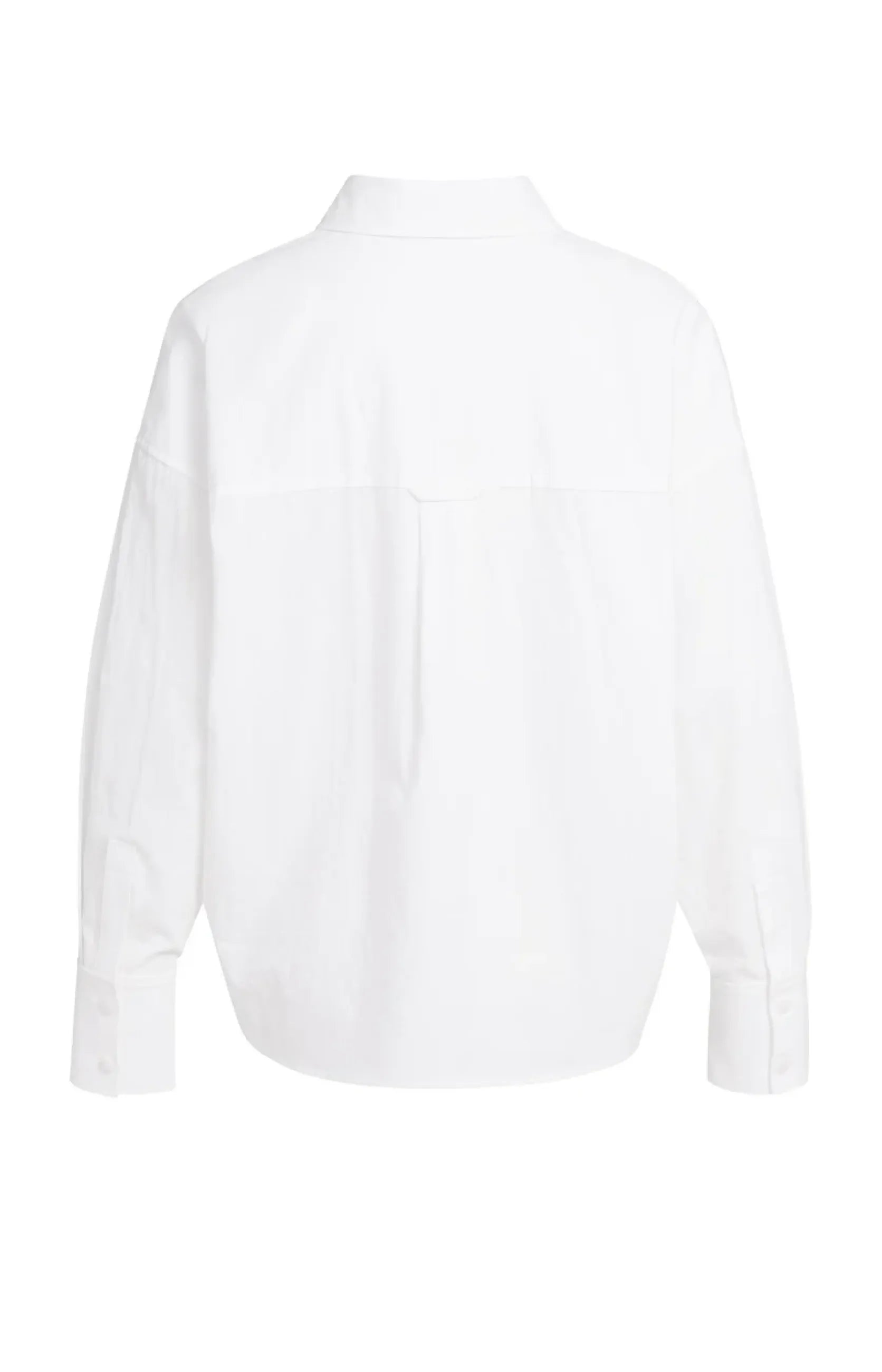 Baumwollbluse im Oversize-Schnitt mit Brusttasche