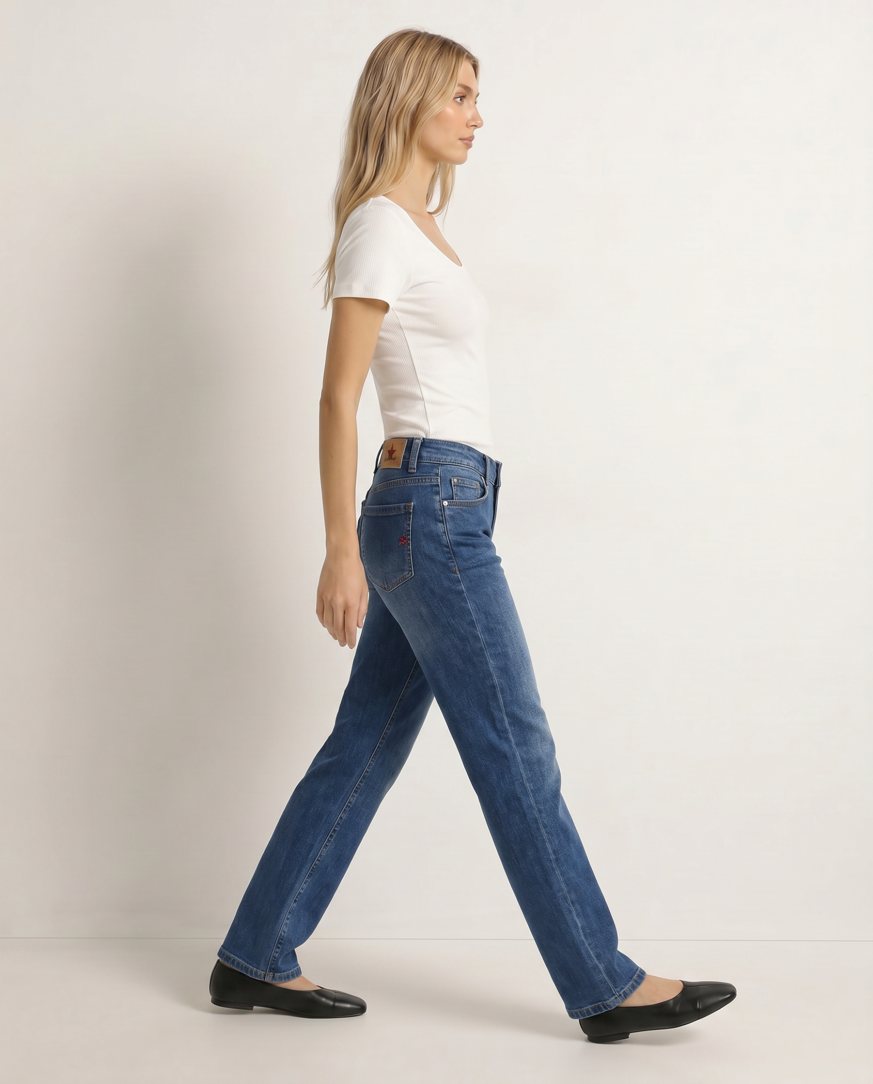 Jeanshose Stella-Zip Stretch Denim